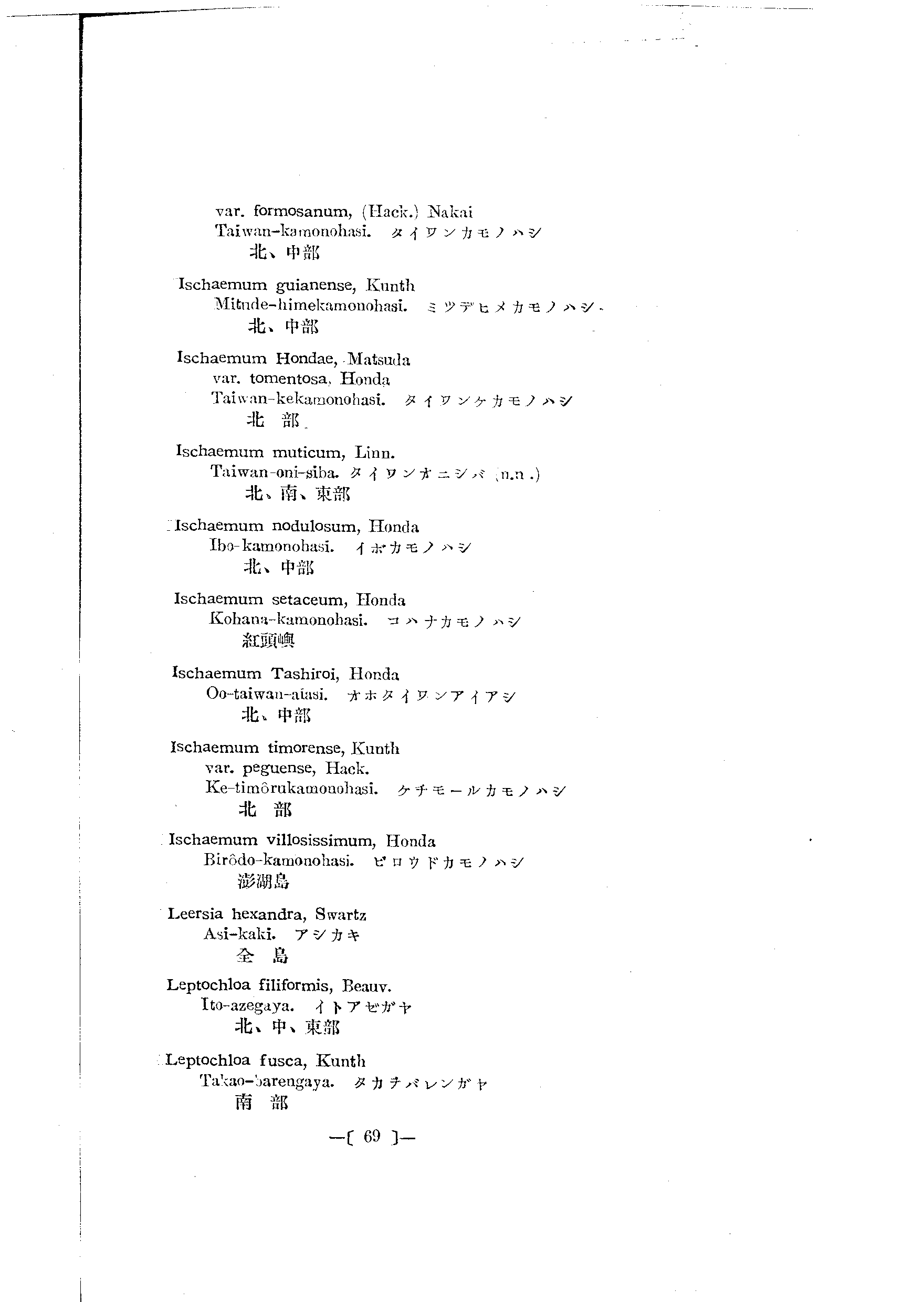 台灣植物名彙(List of Plants of Formosa)  第113頁