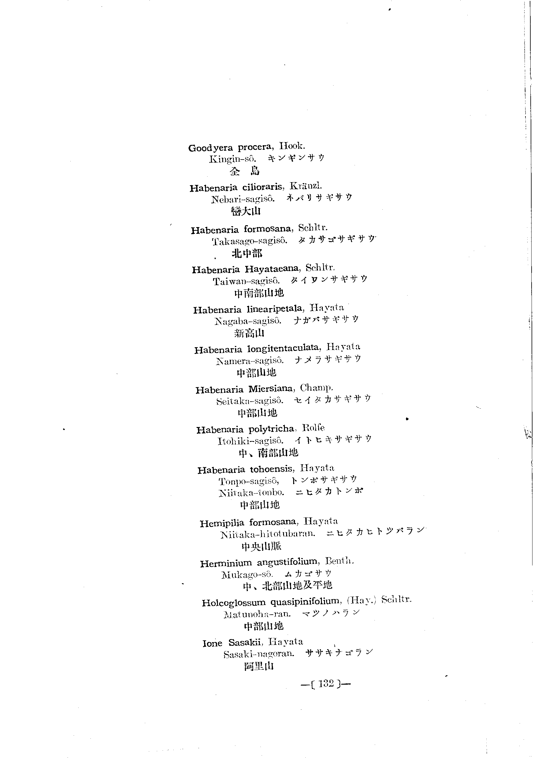 台灣植物名彙(List of Plants of Formosa)  第176頁