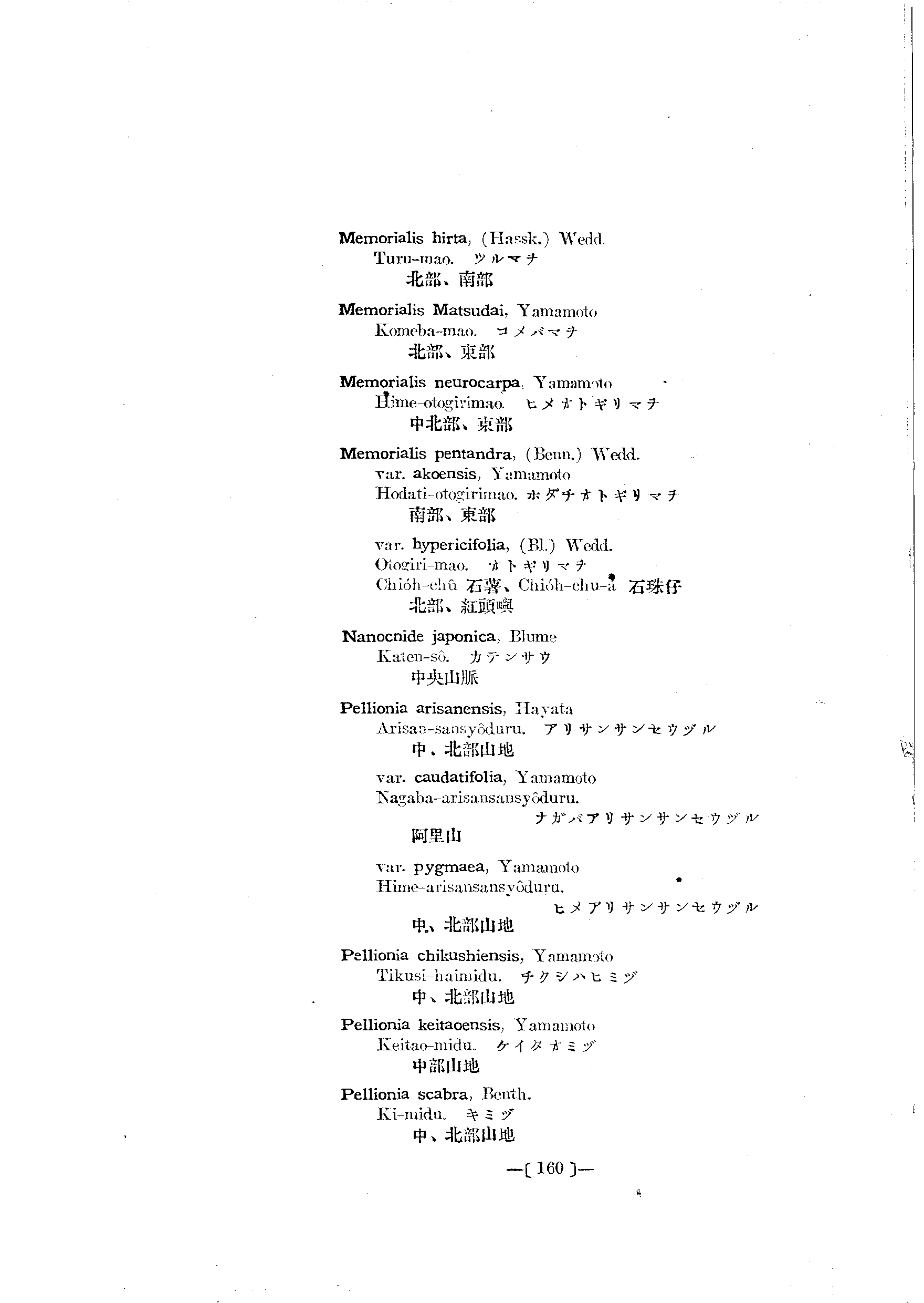 台灣植物名彙(List of Plants of Formosa)  第204頁