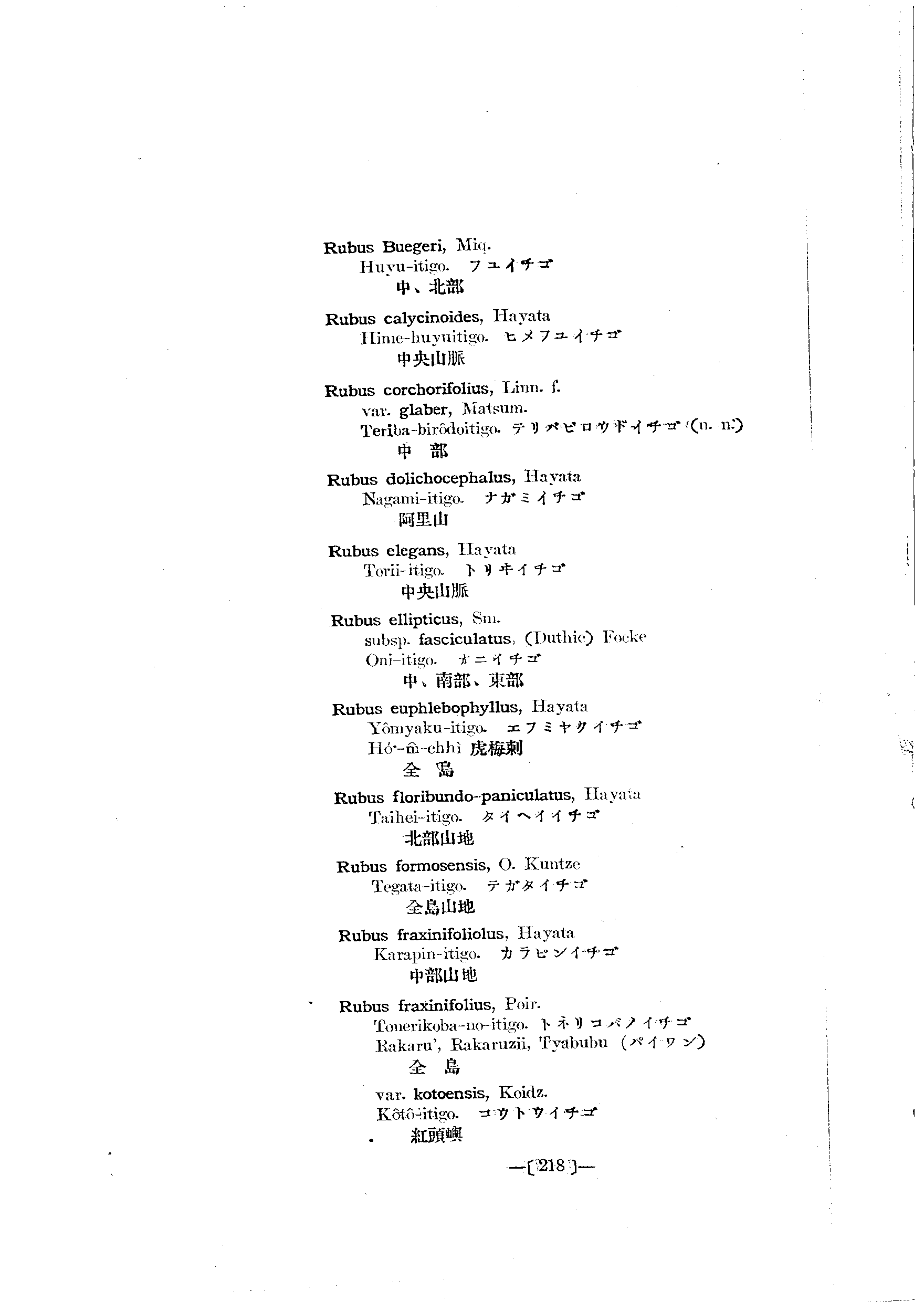 台灣植物名彙(List of Plants of Formosa)  第262頁