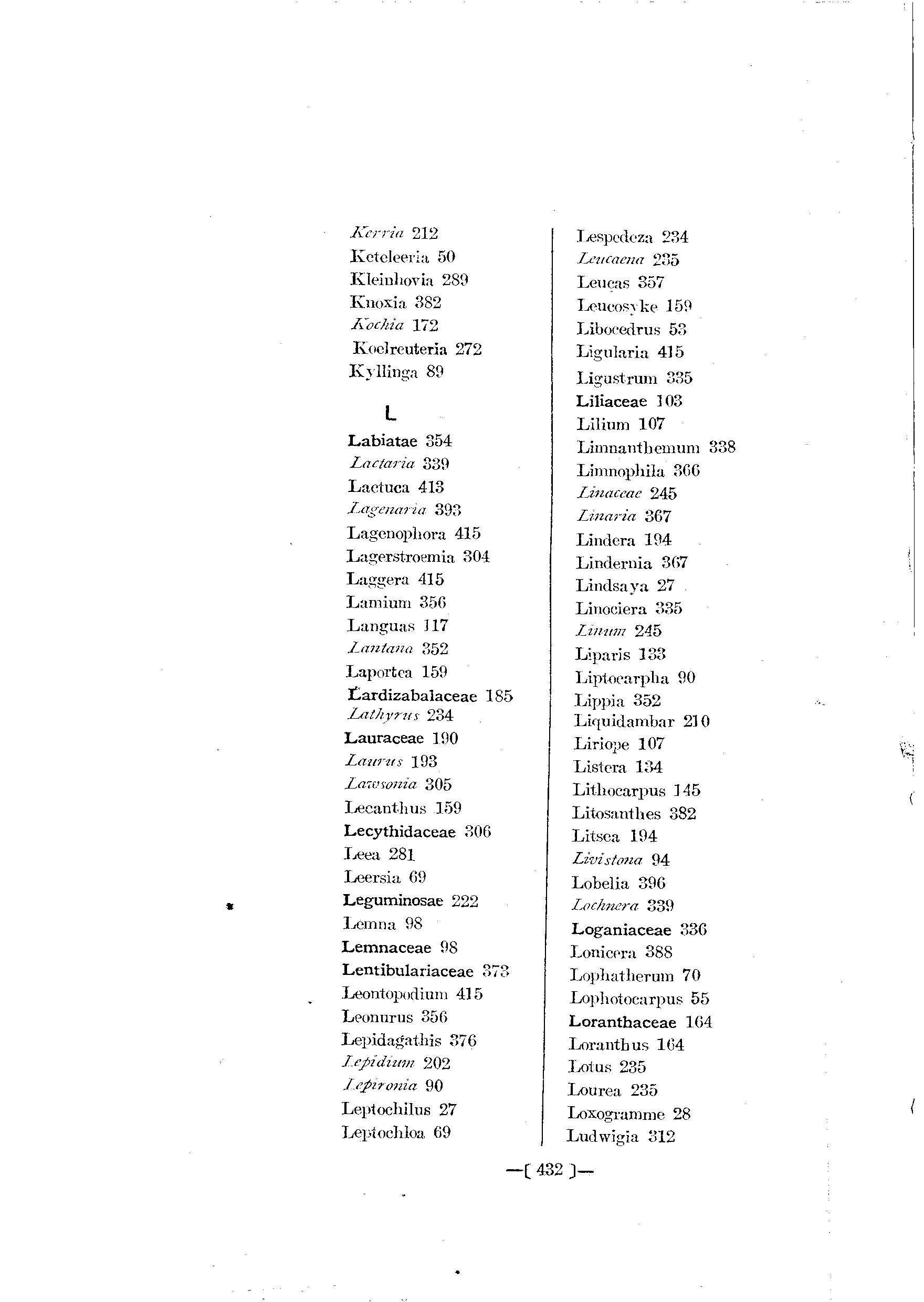 台灣植物名彙(List of Plants of Formosa)  第476頁